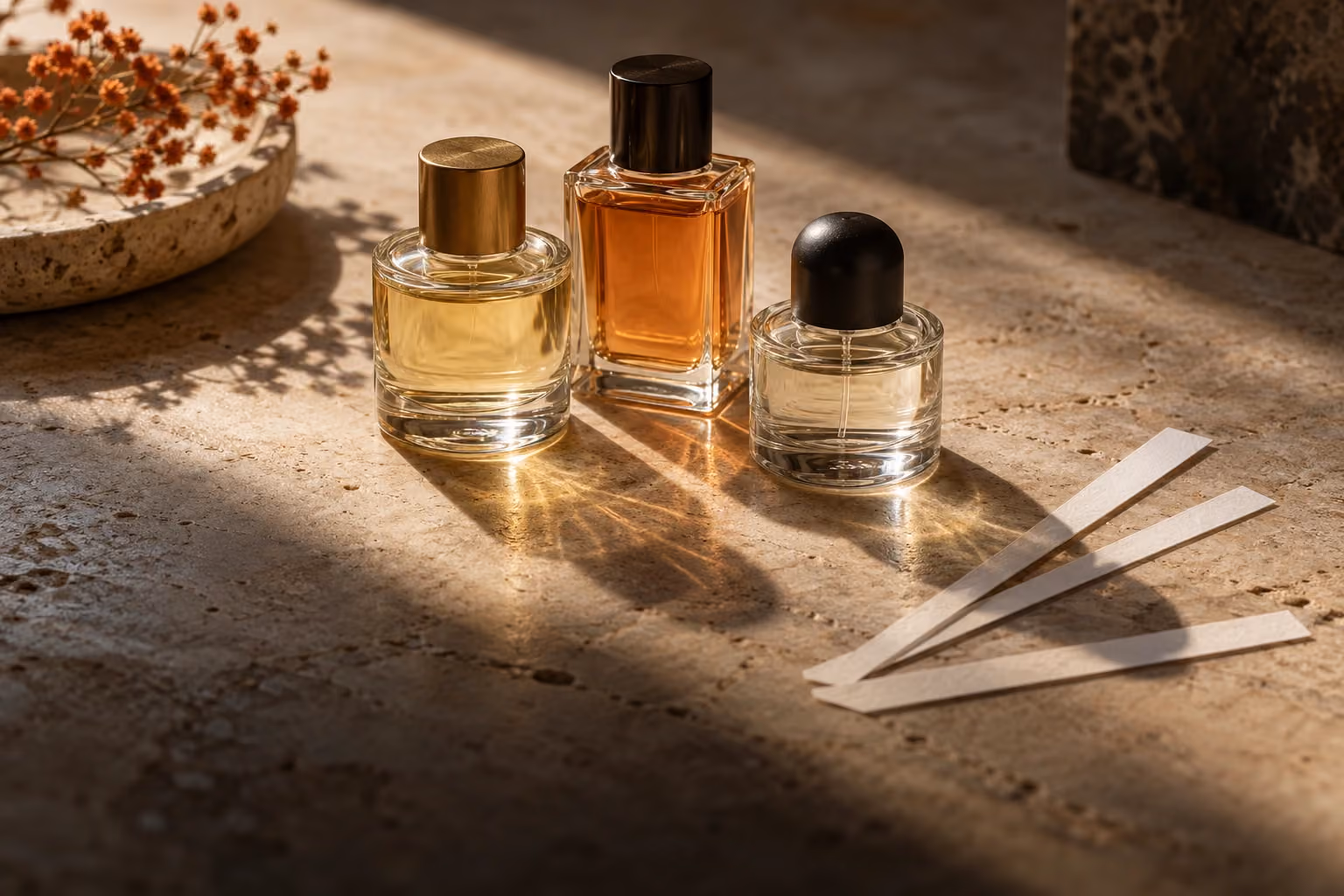 the concept of perfume layering illustrated